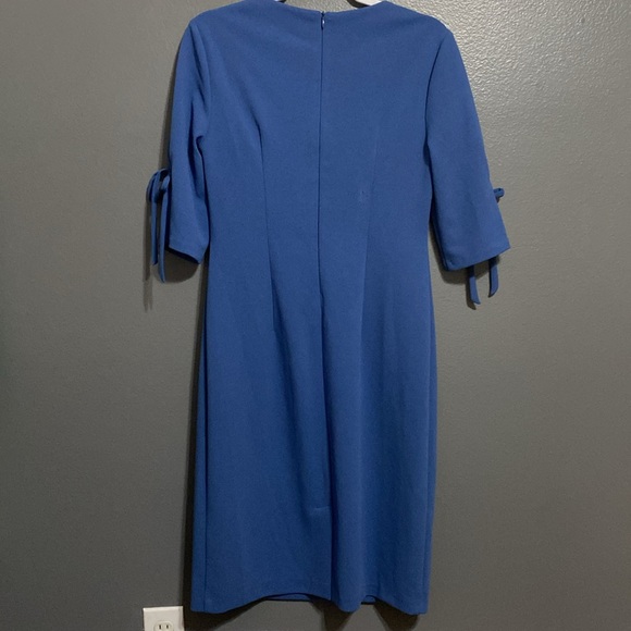 Connected Apparel Sheath Tie Dress - Picture 10 of 15